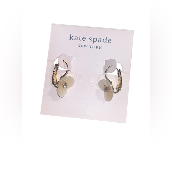 kate spade Disco Pansy Leverback Earrings🔥 NEW AND SOLD OUT ON KS WEBSITE🔥 - Picture 4 of 7